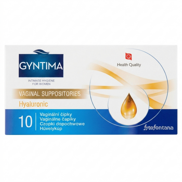 Gyntima Hyaluronic (Συσκευασία: 10 Κολπικά Υπόθετα)